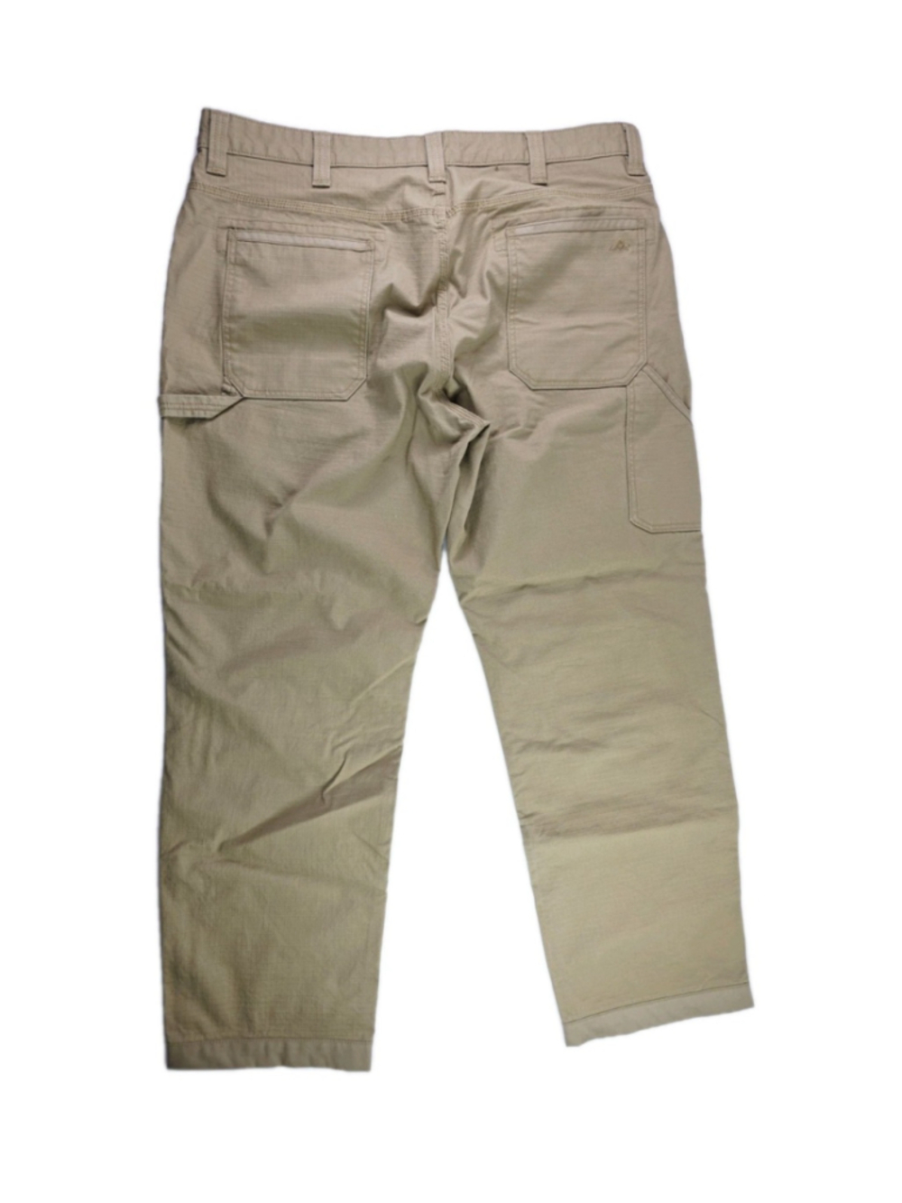 Ridgecut Toughwear Pants Brown Double Knee Canvas Ripstop Workwear Mens 40/32 - Picture 3 of 8